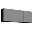 Ver imagem 6 de Armário de Cozinha Modulado de Canto 6 Peças Cp31 Balcão sem Tampo Preto-cinza - Lumil