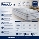 Ver imagem 5 de Colchão Ortobom Casal 138x188x32cm Freedom Molas Ensacadas Superpocket no Turn Hipersoft 32cm Altura