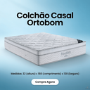 Ver imagem 2 de Colchão Ortobom Casal 138x188x32cm Freedom Molas Ensacadas Superpocket no Turn Hipersoft 32cm Altura