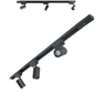 Kit Trilho Eletrificado 1m + 3 Spot Led 7w Preto 3000k Quente - 1