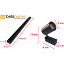 Ver imagem 4 de Kit Trilho Eletrificado 1m + 3 Spot Led 7w Preto 3000k Quente