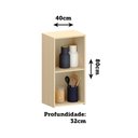 Ver imagem 4 de Armário Aéreo 100% MDF 1 Porta 40cm Aura Luciane Móveis