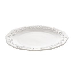 Jg 6 Pratos Wolff De Porcelana P/Sobremesa Alto Relevo 19Cm - 1