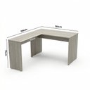 Ver imagem 3 de Escrivaninha em L Mesa de Escritório 150x120cm Studio Legno Crema Bege