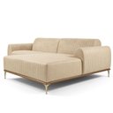 Ver imagem 1 de Sofá com Chaise Cocie 3 Lugares 230cm Bege Corino Sofá Home Lado Direito