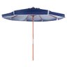 Ombrellone 2,4 Metros (diâmetro) Bagum Armação de Madeira Belfix Azul - 3