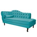 Ver imagem 5 de Kit Diva 160cm Lado Direito e 02 Poltronas Julia Suede - Doce Sonho Móveis Azul Turquesa