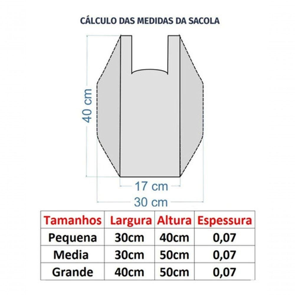 Sacolas Plasticas Verde Reciclada 30x40 Pct 4 Kg Tamanho:30x50 - 2