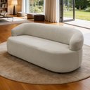 Ver imagem 3 de Sofá 3 Lugares Orgânico Sala de Estar Living 170cm Carmen F04 Bouclê Bege - Lyam Decor