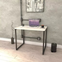 Mesa Para Computador Office Estilo Industrial 0,90m Kuadra - 1