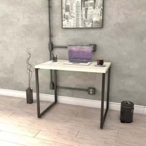Mesa Para Computador Office Estilo Industrial 0,90m Kuadra