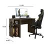 Mesa Gamer Enzo com Suporte Ébano Tana Decor Qmovi - 5