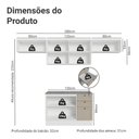 Ver imagem 3 de Armário de Cozinha Completa 280 Cm Branco/crema Vik Madesa 01