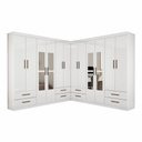 Ver imagem 3 de Closet Casal Duplo Lu 12 Portas com Espelho 8 Gavetas