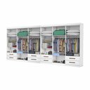 Ver imagem 2 de Closet Casal Duplo Lu 12 Portas com Espelho 8 Gavetas