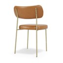 Ver imagem 5 de Kit 4 Cadeiras Fixa Stela Champanhe Courino Whisky Sala de Jantar - Belliv Decor