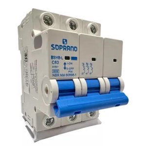 Disjuntor Din Tripolar Shb3 L 63a 6ka Soprano