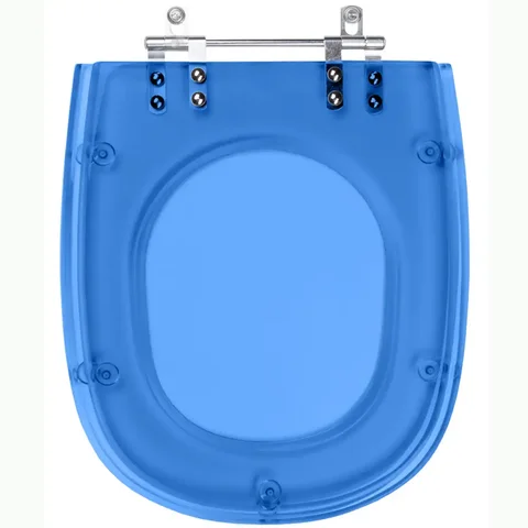 Assento Sanitário Poliester Sabatini Azul Translucido para Vaso Icasa