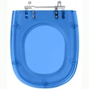 Ver imagem 1 de Assento Sanitário Poliester Sabatini Azul Translucido para Vaso Icasa