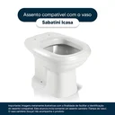 Ver imagem 4 de Assento Sanitário Poliester Sabatini Azul Translucido para Vaso Icasa