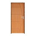 Ver imagem 2 de Kit Porta de Madeira 210x82cm Batente 11cm Fechadura Rolete Belissima 6 Rodam Abertura Esquerda Marr