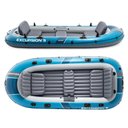 Ver imagem 2 de Bote Inflável Barco Excursion 5 Pessoas Azul com Suporte Motor Remos e Bomba Intex