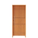 Ver imagem 2 de Kit Porta de Madeira 210x82cm Batente 14cm Fechadura Rolete Belissima 7 Rodam Abertura Direita Marro