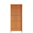 Ver imagem 2 de Kit Porta de Madeira 210x82cm Batente 14cm Fechadura Rolete Belissima 7 Rodam Abertura Esquerda Marr