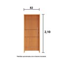 Ver imagem 3 de Kit Porta de Madeira 210x82cm Batente 14cm Fechadura Rolete Belissima 7 Rodam Abertura Esquerda Marr