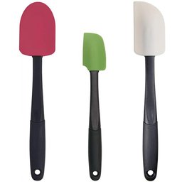 Conjunto de 3 Espátulas Coloridas em Silicone Oxo - 1