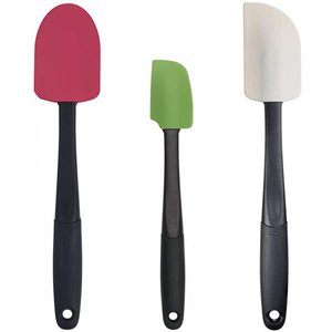 Conjunto de 3 Espátulas Coloridas em Silicone Oxo