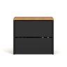 Sapateira Banco Organizadora 2 Portas Basculantes Mel - Preto / Freijó - 2