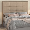 Ver imagem 1 de Cabeceira para Cama Box Queen 160cm Sena Linho Bege - Sallar Home