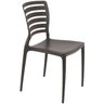 Conjunto 2 Cadeiras de Plástico com Encosto Vazado Horizontal Sofia - Tramontina - Marrom 92237/109 - 4