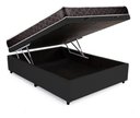 Ver imagem 2 de Cama Box Baú Casal Conforto Sintético Preto + Colchão Casal Conforto Espuma D33 24x138x188
