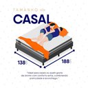 Ver imagem 6 de Conjunto Box Cinza Cairo Cinza Molas Ensacadas Casal 138x188x64 - King House