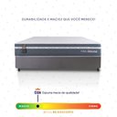 Ver imagem 5 de Conjunto Box Cinza Cairo Cinza Molas Ensacadas Casal 138x188x64 - King House