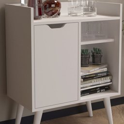 Aparador Balcao Bar Cantinho do Cafe Multiuso Ap2310 Branco Tecno Mobili - 5