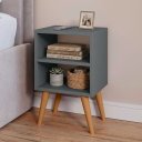 Ver imagem 3 de Cabeceira Solteiro Modular 5 Módulos com Mesa de Cabeceira Melissa Moderna