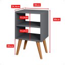 Ver imagem 4 de Cabeceira Solteiro Modular 5 Módulos com Mesa de Cabeceira Melissa Moderna
