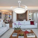 Ver imagem 3 de Ventilador de Teto Opus Air Plus Led com Pás Retrátil Led 3 Cores Original - Linha Premium