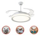 Ver imagem 2 de Ventilador de Teto Opus Air Plus Led com Pás Retrátil Led 3 Cores Original - Linha Premium