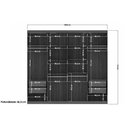 Ver imagem 4 de Guarda Roupa Casal 8 Portas Master New Cinamomo S. Andirá