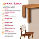 Ver imagem 6 de Sala de Jantar Mesa Nala 220cm Tampo Laminado Canto Moeda com 8 Cadeiras Eva Premium
