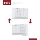 Ver imagem 5 de Cozinha Completa Modulada 6 Peças com Aéreo Microondas Emily Espresso Móveis Branco/HP/Calcare