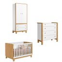 Ver imagem 1 de Kit de Guarda Roupa 5055 com Comoda Flora 5135 e Berço 4315