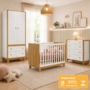 Ver imagem 2 de Kit de Guarda Roupa 5055 com Comoda Flora 5135 e Berço 4315