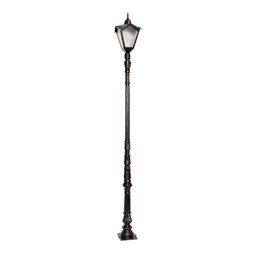Poste Colonial Jardim Decoração Bari Alumínio Fundido 253cm - 1