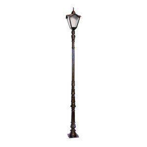 Poste Colonial Jardim Decoração Bari Alumínio Fundido 253cm
