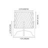 Transforme Ambientes com Suculentas Elegantes/vaso de Flor/plantas -vaso Branco/base Preta - 2